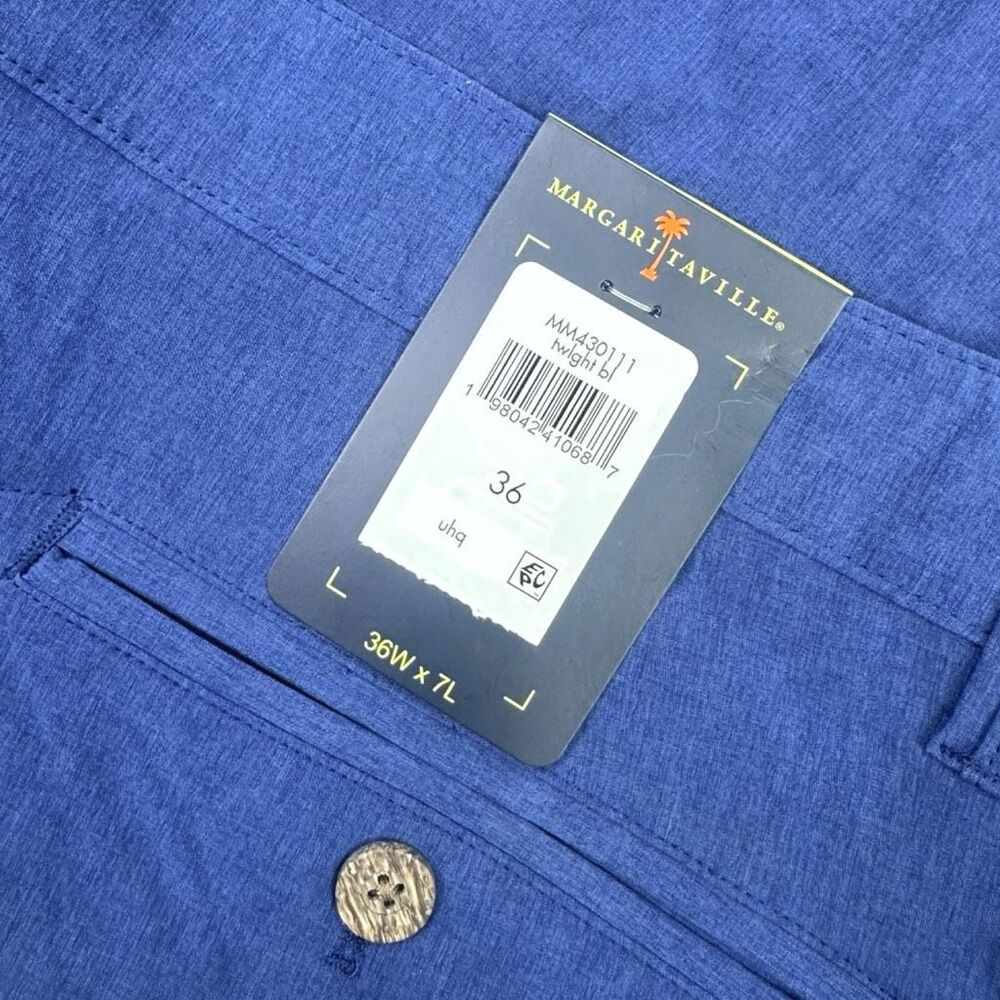 Margaritaville Twilight Blue Casual Shorts - Size 36W x 7L - Picture 4 of 6
